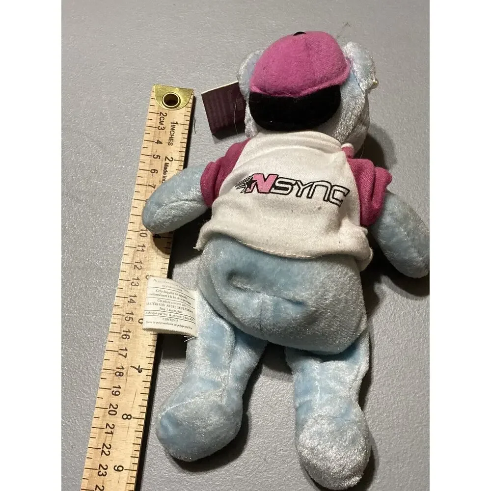 NSYNC Justin Blue‎ Bear Beanie Plush ~ Vintage 2000